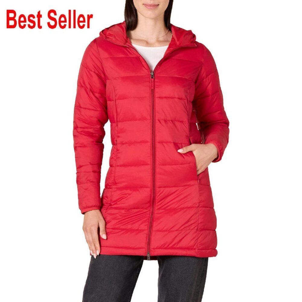 Lightweight Water-Resistant Packable Hooded Puffer Coat Classic Fit